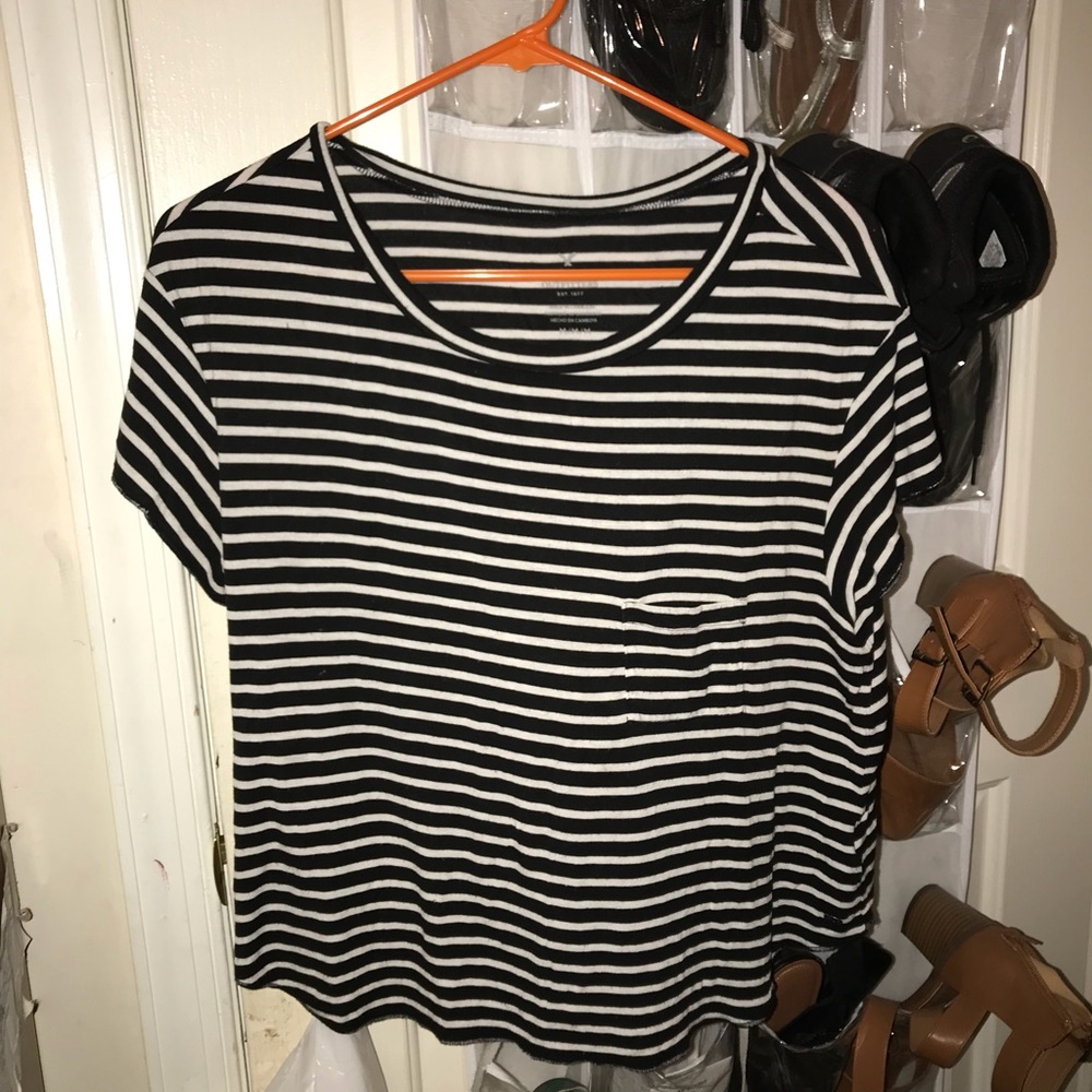 Striped American Eagle Tee